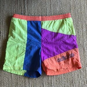 Adidas Multicolor Retro Athletic Shorts